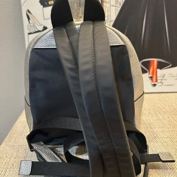 NWT Coach Metallic Charlie Backpack and Wallet NWT COACH CHARLIE Medium BACKPACK Black Signature Logo  main image 2